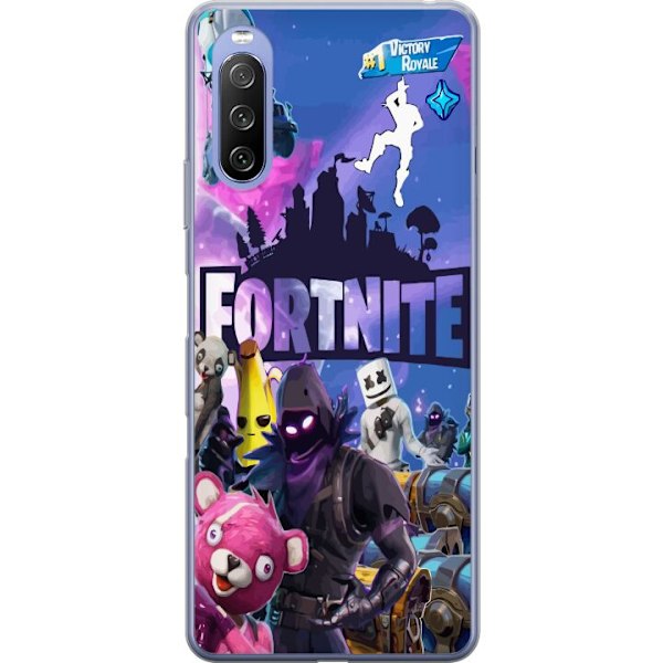 Sony Xperia 10 III Lite Läpinäkyvä kuori Fortnite