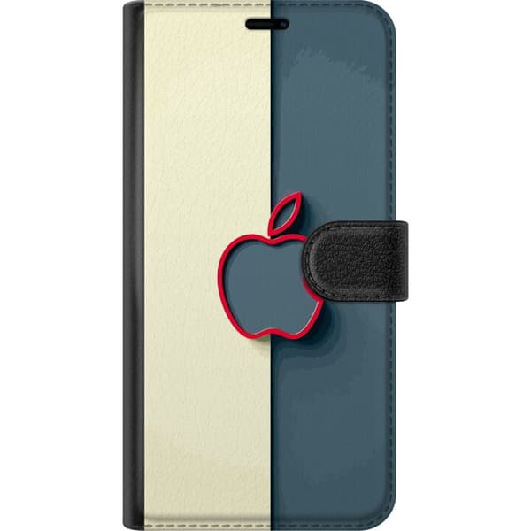Kompatibel Tegnebogsetui til Apple iPhone 8 Plus Moderne minimalistisk symbol mod en ren baggrund i bløde kontrasterende farver grå