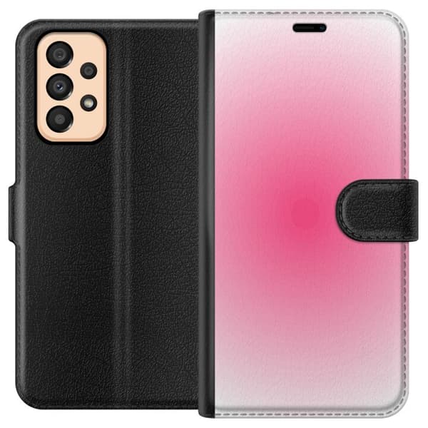 Kompatibelt Plånboksfodral till Samsung Galaxy A33 5G Rosa Moln