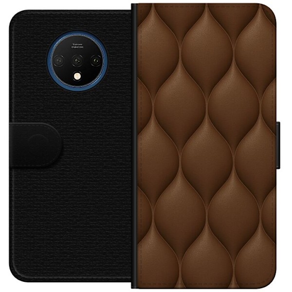 OnePlus 7T Plånboksfodral Cocoa Scales