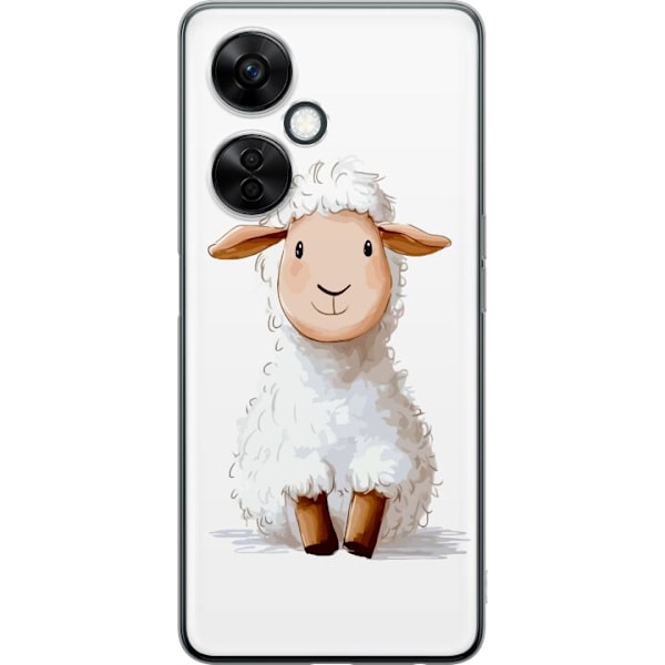 OnePlus Nord CE 3 Lite Gennemsigtig cover Sødt Lamm - tegnese