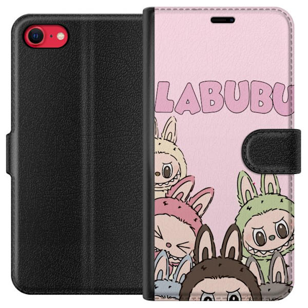 Apple iPhone 8 Tegnebogsetui Labubu Pop Mart Karakterer Figurer Samlerobjekt Populær Figursærie Design Pop Mart Leksakskunst Motiv