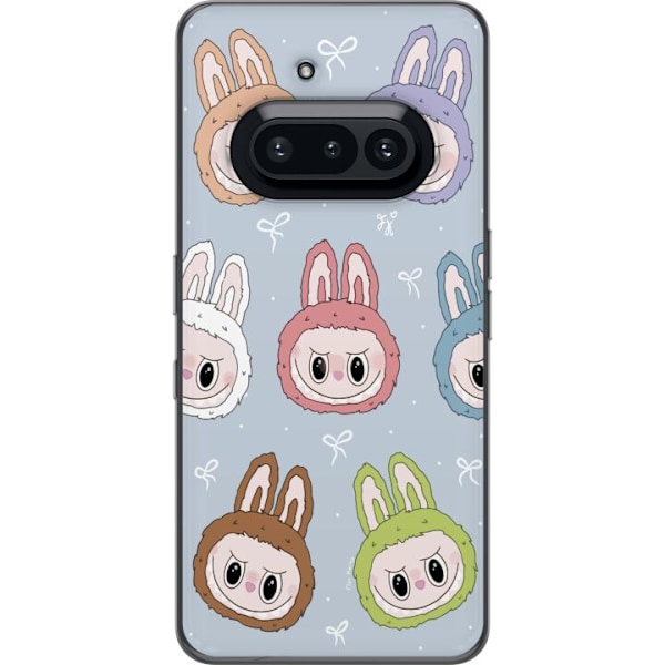 Nothing Phone (3a) Läpinäkyvä kuori Pastel Labubu