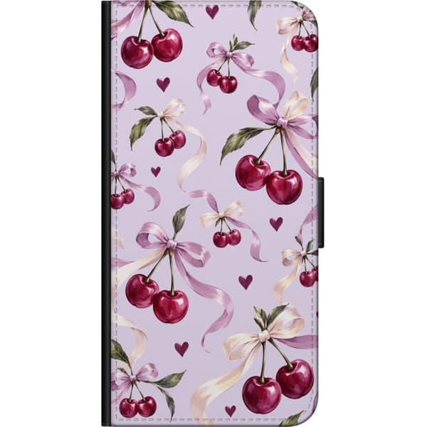Kompatibel Tegnebogsetui til Xiaomi Redmi Note 9 Pro Lavendelkirsebær lilla