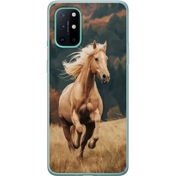 OnePlus 8T Gennemsigtig cover Løbende Hest