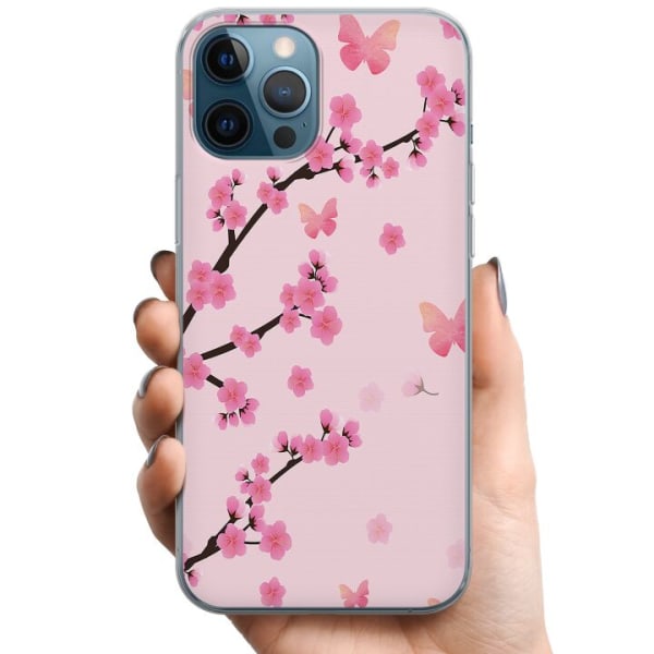 Apple iPhone 12 Pro TPU Mobilcover Blomster