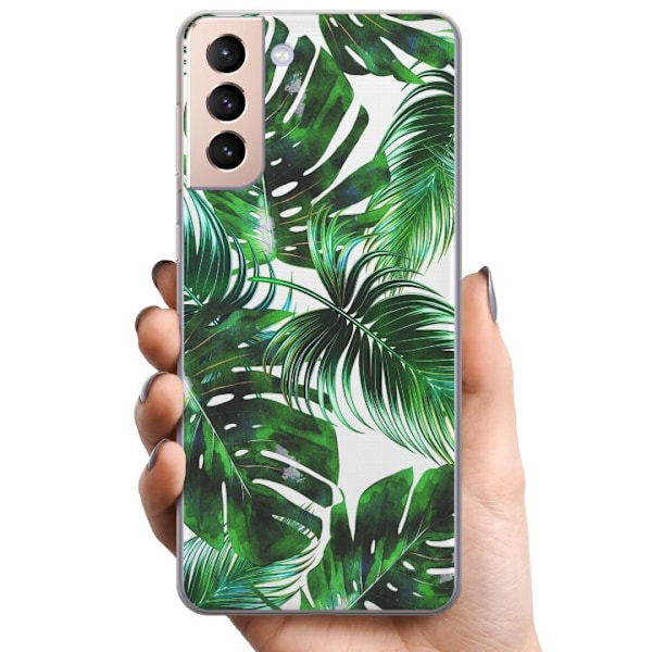 Samsung Galaxy S21 TPU Matkapuhelimen kuori Lehti