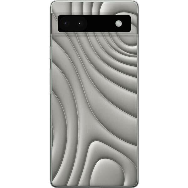 Kompatibelt Mobilskal till Google Pixel 6a Silver Waves
