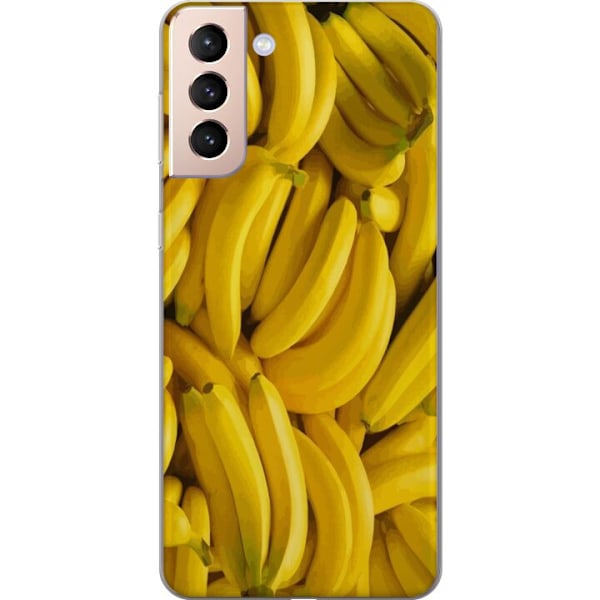 Samsung Galaxy S21 Läpinäkyvä kuori Banaani kuvio