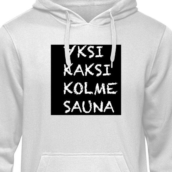Hoodie för Vuxen | Bekväm Huvtröja KAJ – Bara Bada Bastu grå XXL