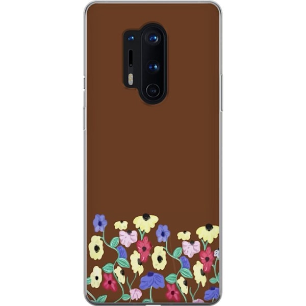 OnePlus 8 Pro Gennemsigtig cover Blomster