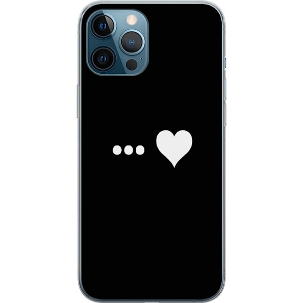 Apple iPhone 12 Pro Max Läpinäkyvä kuori Sydän
