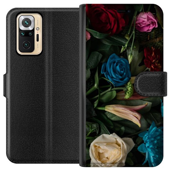 Xiaomi Redmi Note 10 Pro Tegnebogsetui Blomster