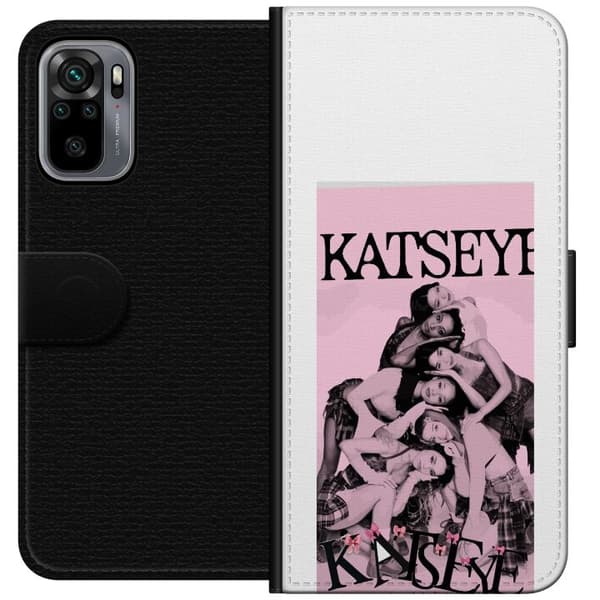 Kompatibelt Lommeboketui til Xiaomi Redmi Note 10S KATSEYE i rosa rosa