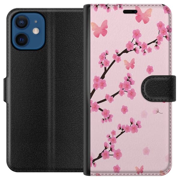 Yhteensopiva Lompakkokotelo Apple iPhone 12 mini Kukat