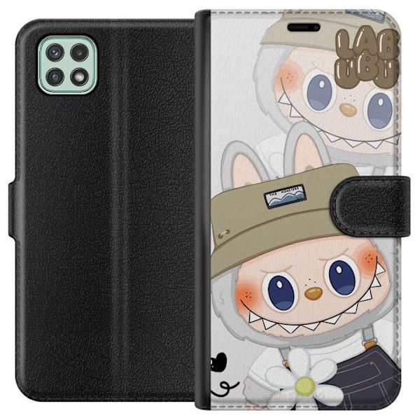 Samsung Galaxy A22 5G Tegnebogsetui Labubu Minimal Mood - Enke