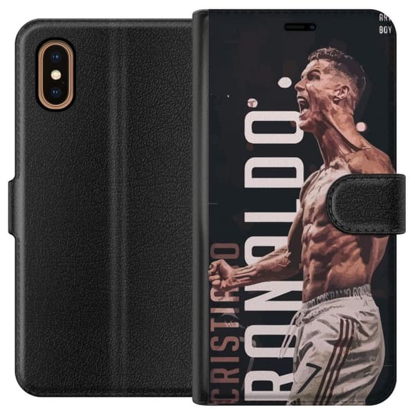 Kompatibel Tegnebogsetui til Apple iPhone XS Max Ronaldo