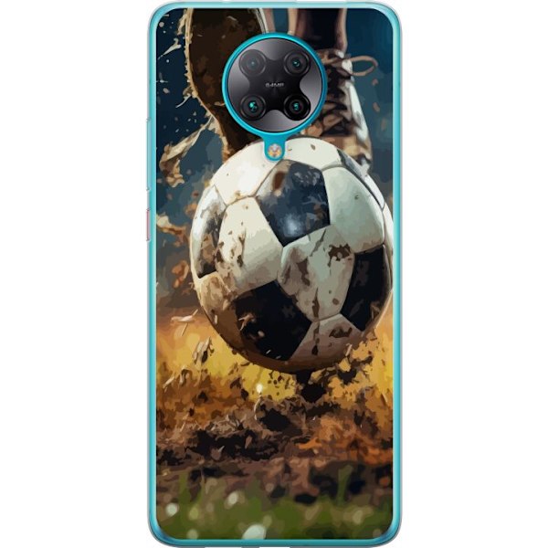 Xiaomi Poco F2 Pro Gennemsigtig cover Fodbold