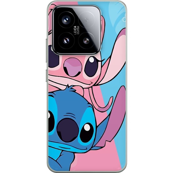 Xiaomi 15 Genomskinligt Skal Stitch & Angel
