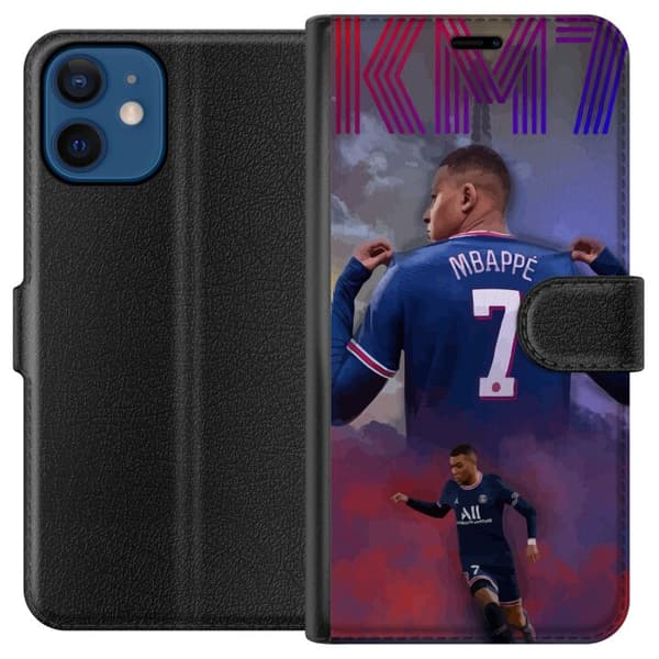 Kompatibelt Plånboksfodral till Apple iPhone 12 Kylian Mbappé
