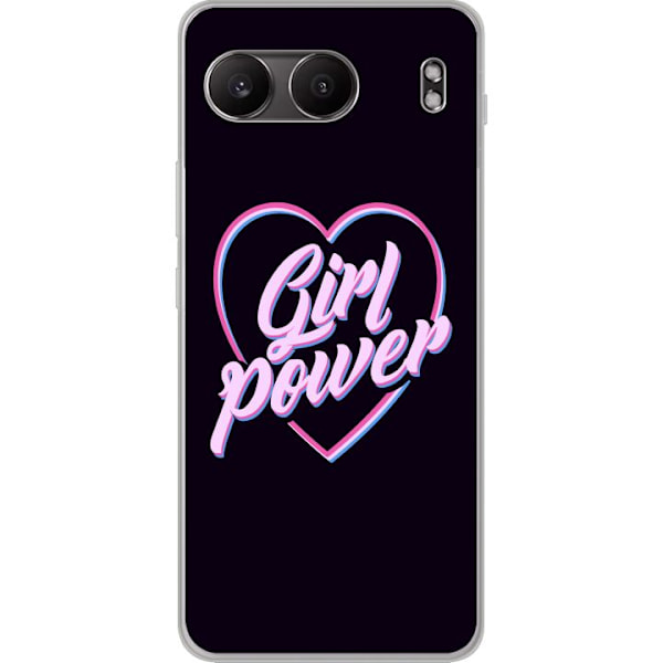 OnePlus Nord 4 Genomskinligt Skal Neon Girl Power