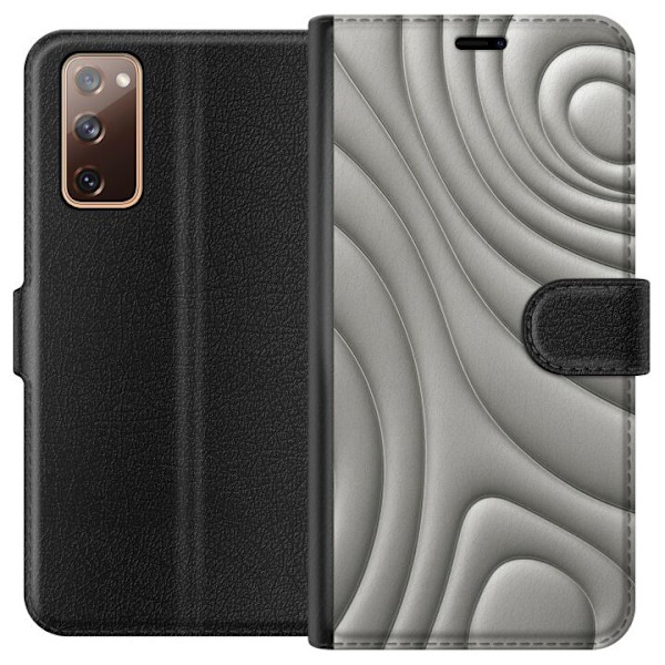 Samsung Galaxy S20 FE Plånboksfodral Silver Waves