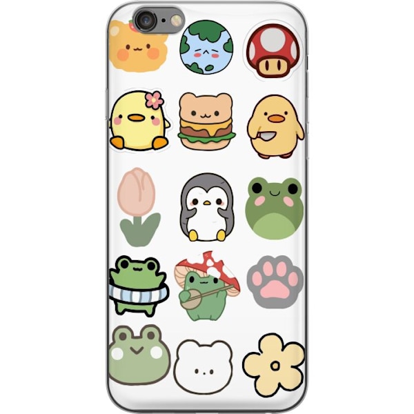 Apple iPhone 6s Plus Genomskinligt Skal Kawaii Friends – söta figurer i japansk stil