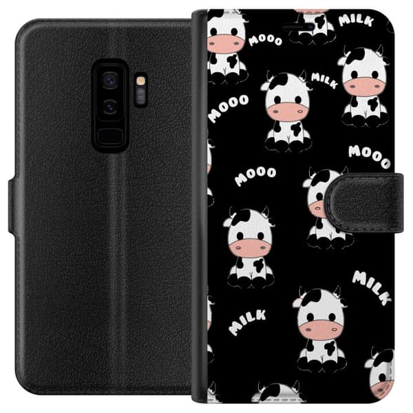 Kompatibel Tegnebogsetui til Samsung Galaxy S9+ Sød Ko Mønster