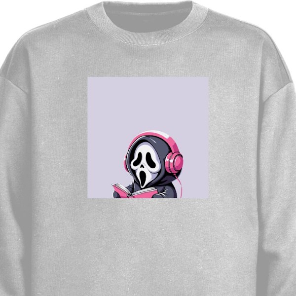 Sweatshirt för Vuxen | Klassisk Collegetröja Scream grå XXL