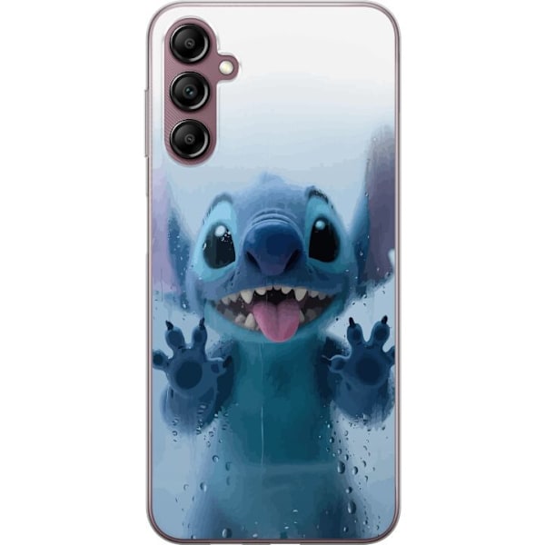 Samsung Galaxy A14 5G Genomskinligt Skal Stitch Window View – Stitch vid ett fönster i söt stil