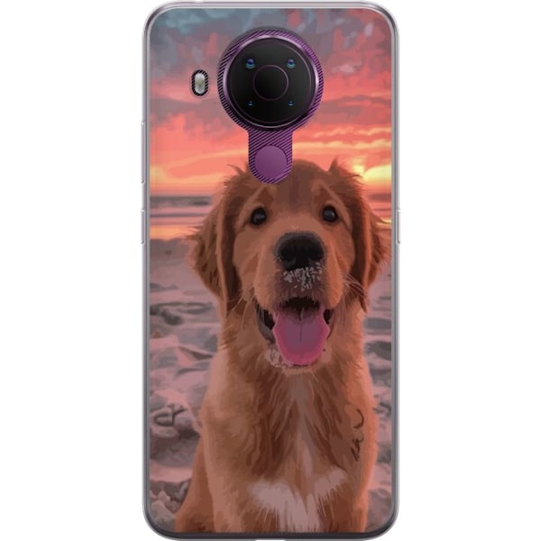 Nokia 5.4 Gennemsigtig cover Hund