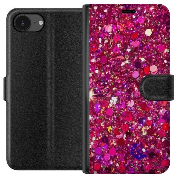 Kompatibelt Plånboksfodral till Apple iPhone 16e Glitter