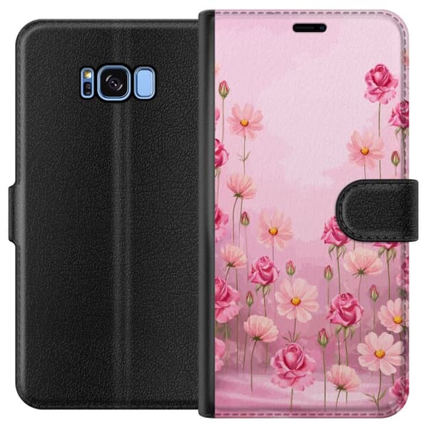 Kompatibel Tegnebogsetui til Samsung Galaxy S8 Kronbladsdrøm Blød blush