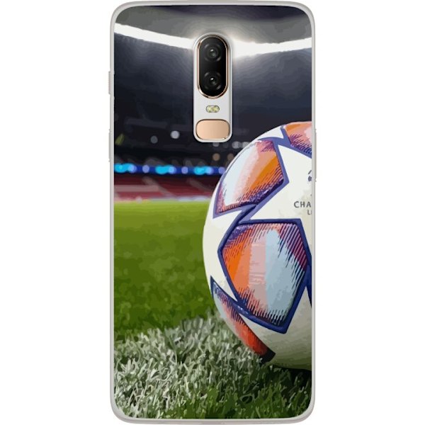 OnePlus 6 Genomskinligt Skal Fotboll Arena