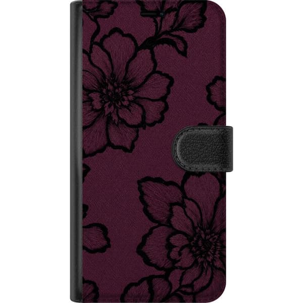Kompatibelt Lommeboketui til Apple iPhone 13 mini Bjørnebærblomst lila