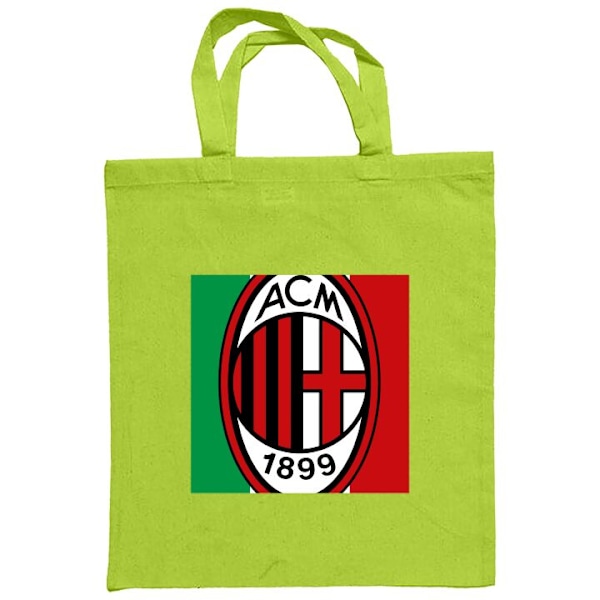 Kangaskassi | Kestävä Ostoskassi Kangasta AC Milan Vaaleanvihreä one size