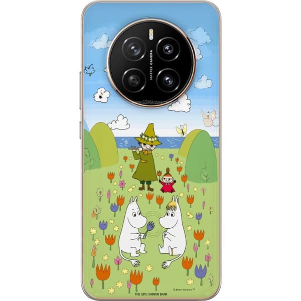 Kompatibelt Mobildeksel til Honor Magic7 Mumin i blomsteräng grønn