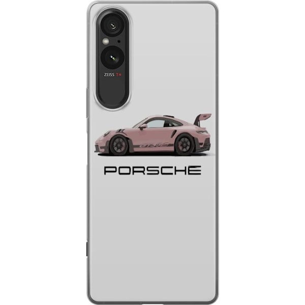 Sony Xperia 5 V Gennemsigtig cover Porsche 911 Pink