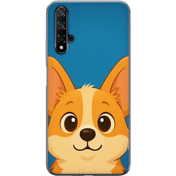 Huawei nova 5T Genomskinligt Skal Hello Corgi