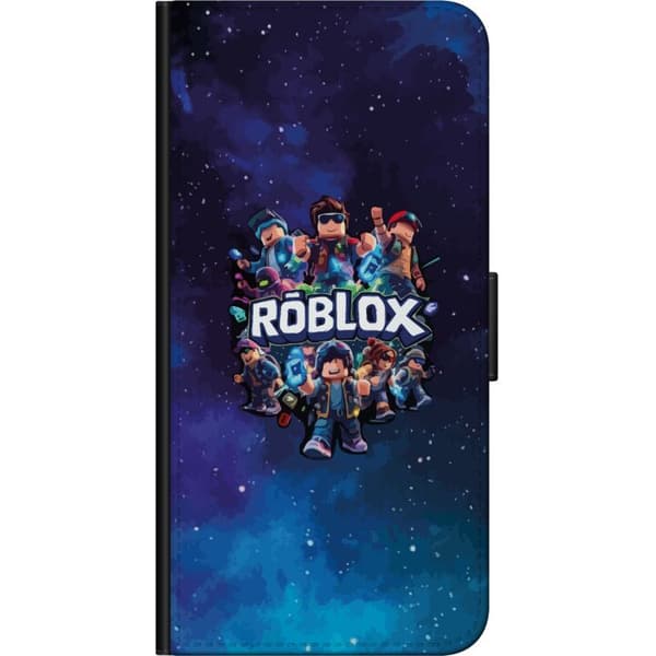 Kompatibel Tegnebogsetui til OnePlus 7T Pro Spilfigurer under stjernehimmel - spillemotiv på mørkeblå baggrund blå