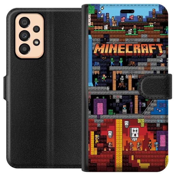 Kompatibelt Plånboksfodral till Samsung Galaxy A33 5G Minecraft