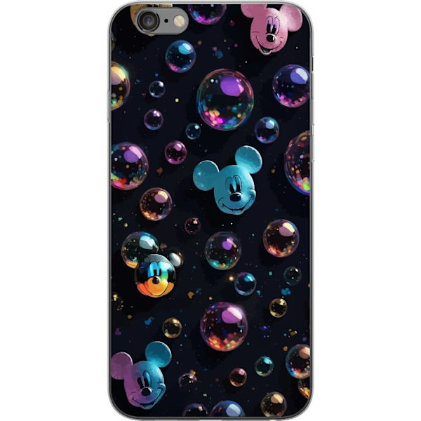 Apple iPhone 6s Plus Genomskinligt Skal Musse Pigg Disney Bubblor Design Roligt Motiv Populär Disneyfigur Tecknad Serie Barnklassiker