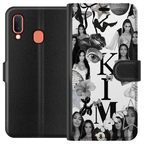 Samsung Galaxy A20e Lompakkokotelo Kim Kardashian – Aestheti