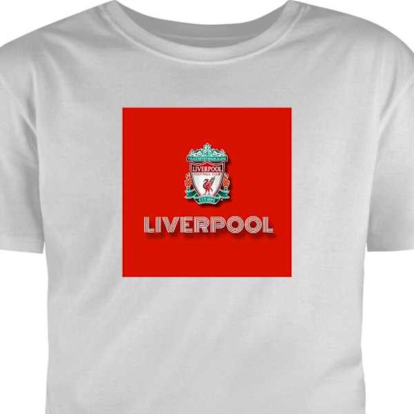 Barn-T-shirt | Bekväm T-shirt för Barn Liverpool grå 9-11 År