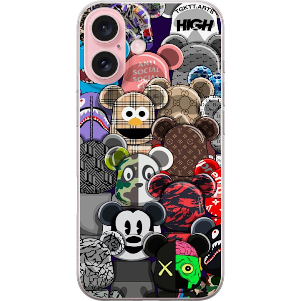 Apple iPhone 16 Gennemsigtig cover Mikey og banden