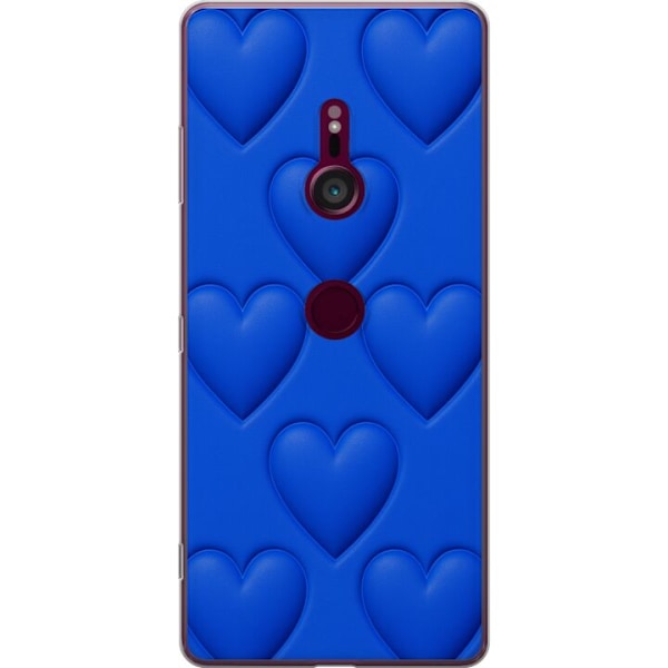 Sony Xperia XZ3 Läpinäkyvä kuori Siniset Sydämet