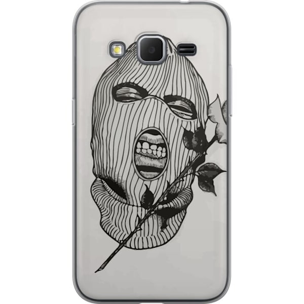 Samsung Galaxy Core Prime Genomskinligt Skal Ski Mask Ros Streetwear Design Grafiskt Motiv Spänning Urban Stil Street Art Maskerad Symbol