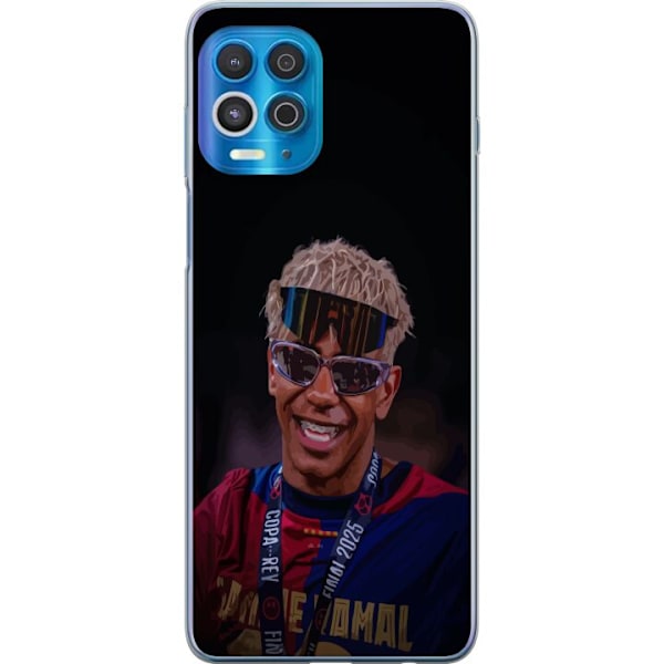 Motorola Edge S Gennemsigtig cover Lamine Yamal mobiltaske i elegant sportsdesign