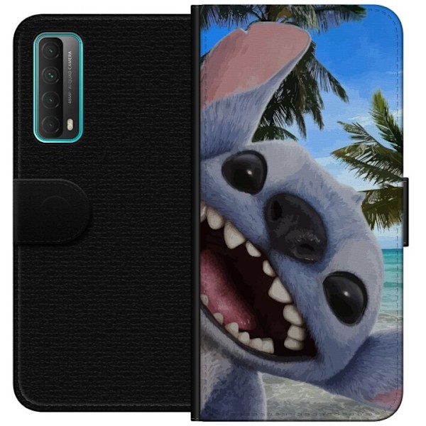Huawei P smart 2021 Plånboksfodral Stitch mobilskal med Palmer i söt vänskapsdesign