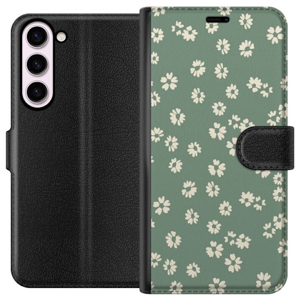 Samsung Galaxy S23+ Tegnebogsetui Blomsterdrøm - Farverigt Blomstermønster